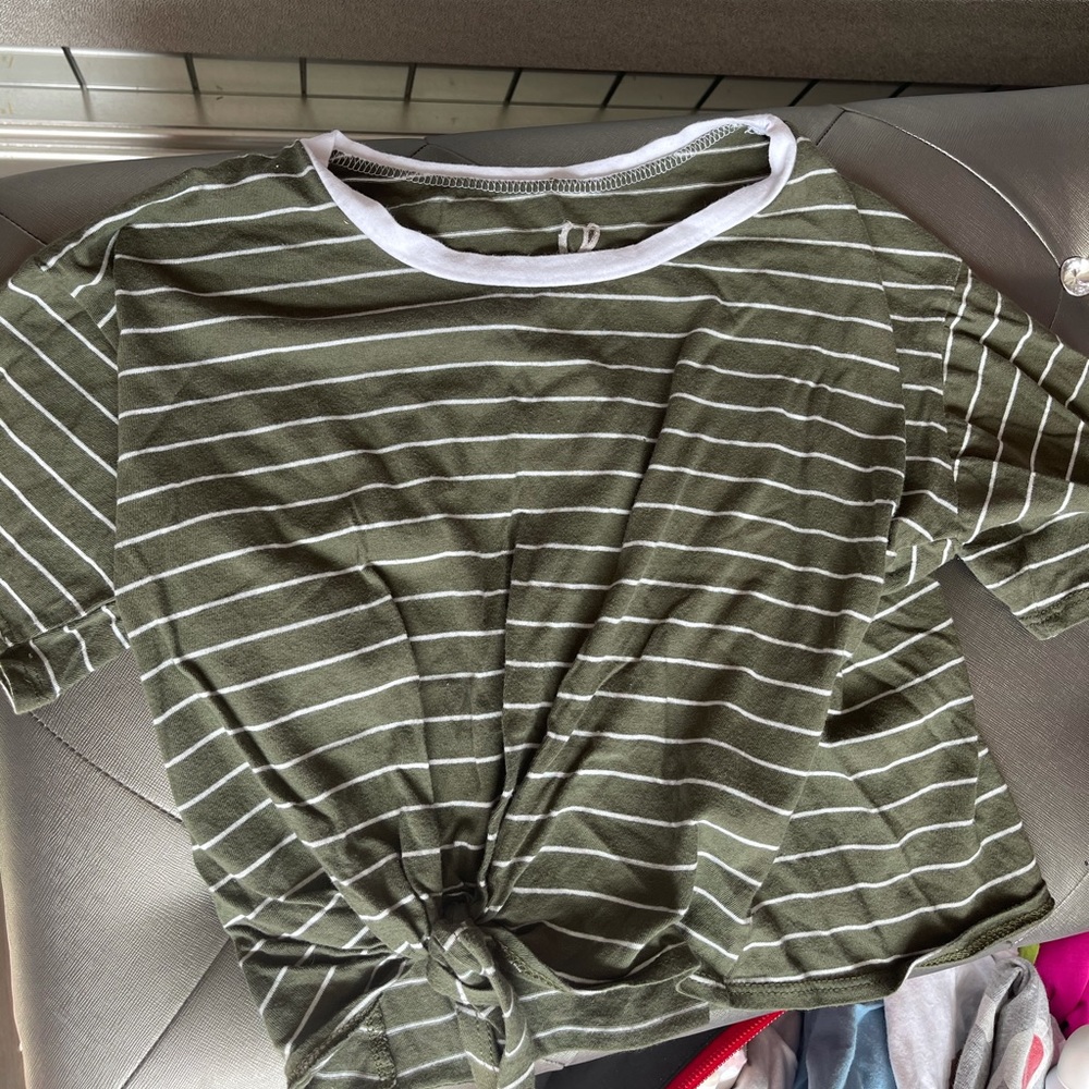 crop top with tie